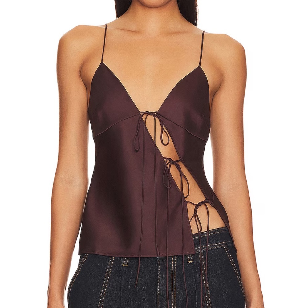 Lioness - Mariah Top in Garnet/Brown